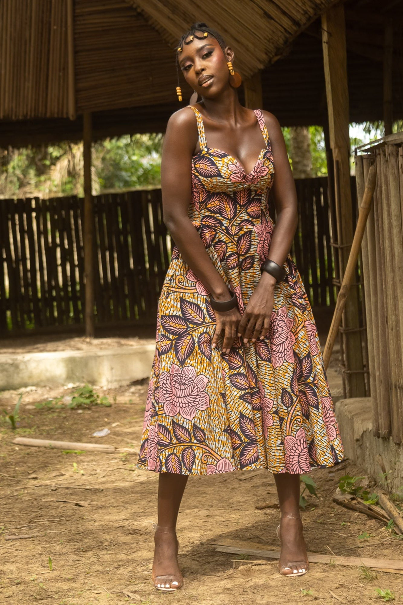 Sade- Flared Midi Dress