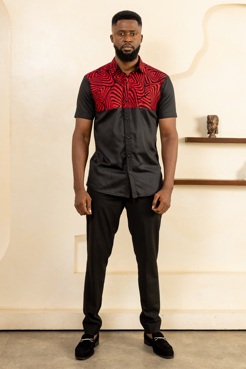 ASA Short Sleeve Ankara Shirt