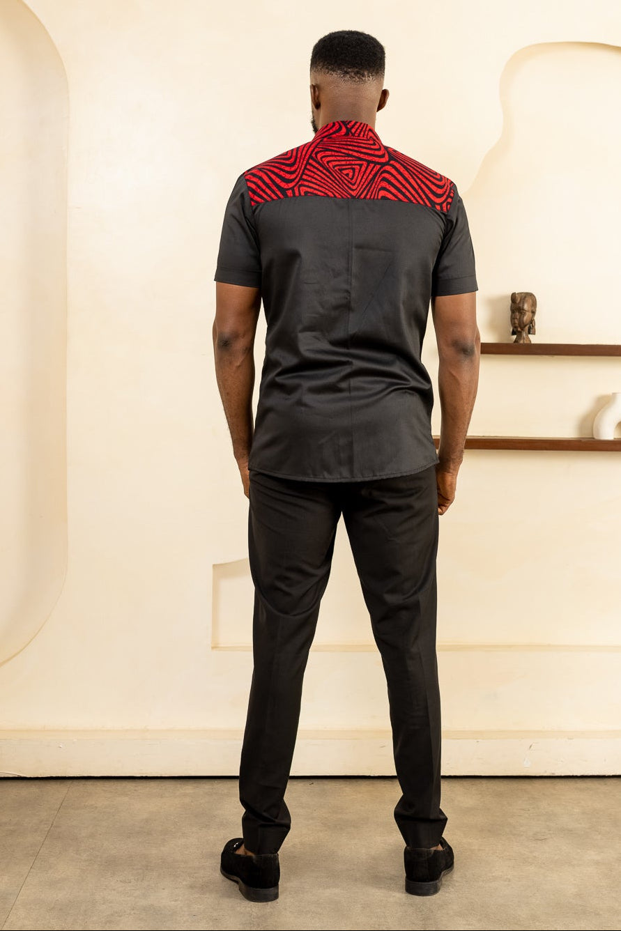 ASA Short Sleeve Ankara Shirt