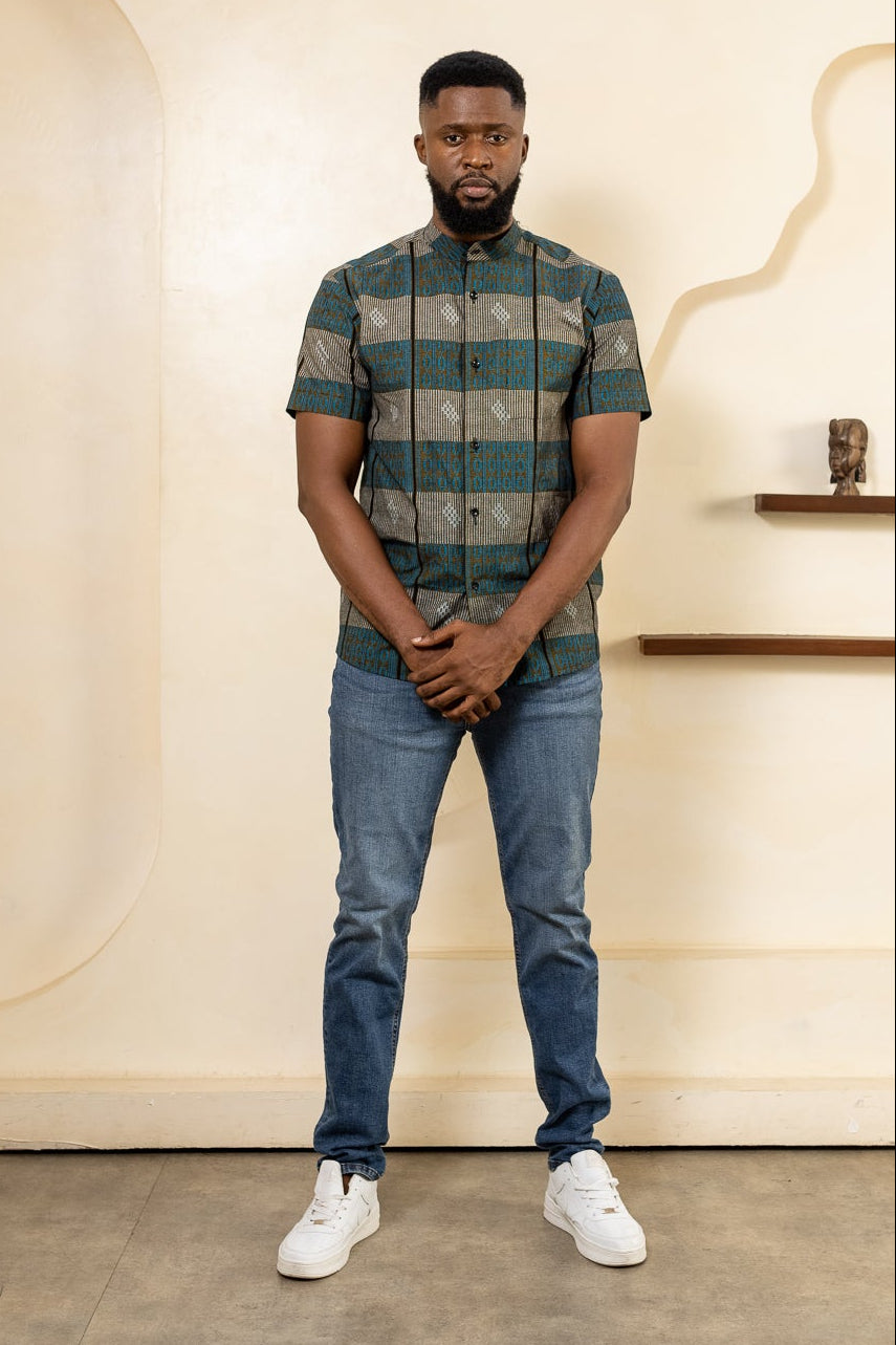 ADJEI Kente Shirt - Men