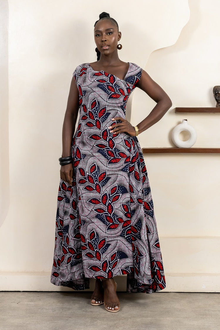 SENI Ankara Midi Dress