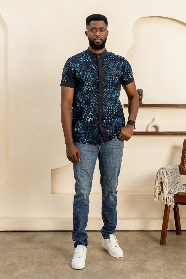 NIKO Ankara Shirt — African print shirt by Naborhi