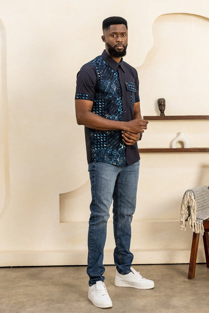Ankara & Cotton ZANE Men's Shirt | Naborhi