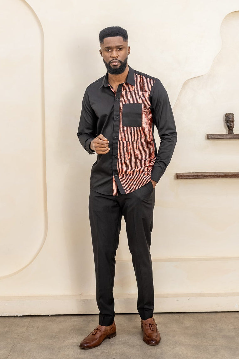 AMANI LONG SLEEVE – Ankara African Print Shirt