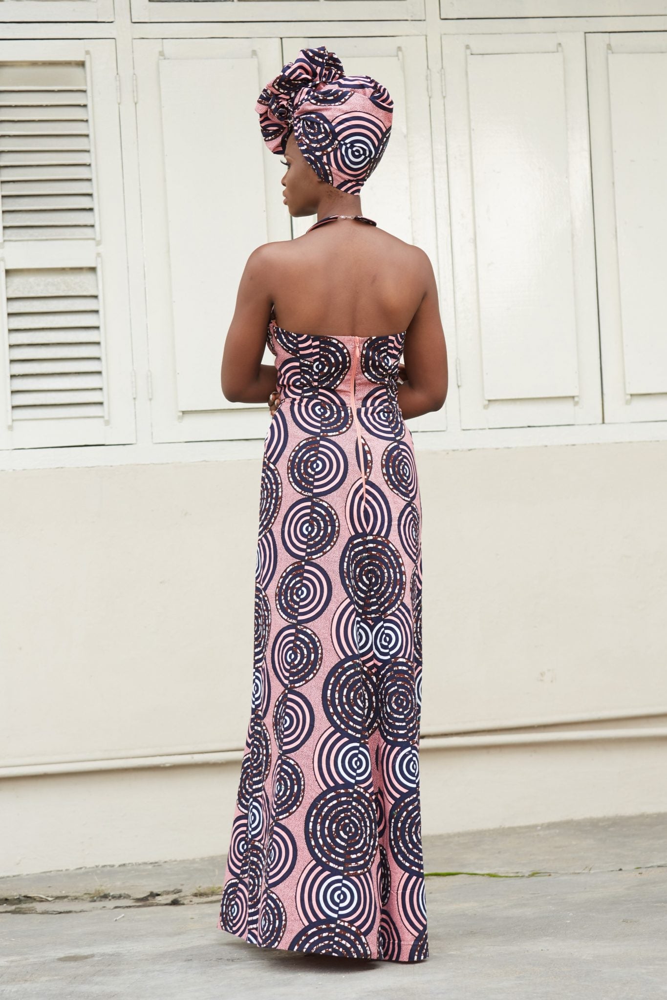 ANAYA African Print Ankara Strapless Maxi Dress