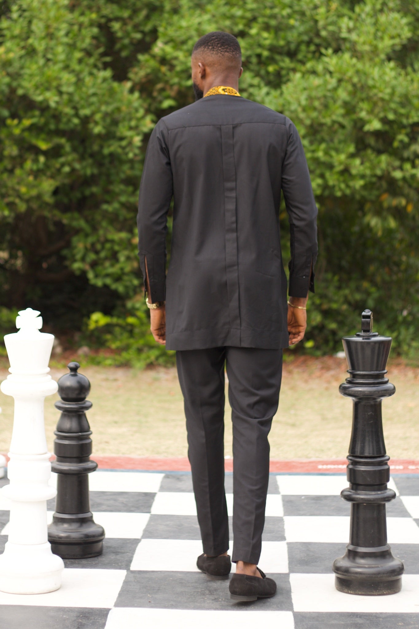 CHIDI African Suit, Black