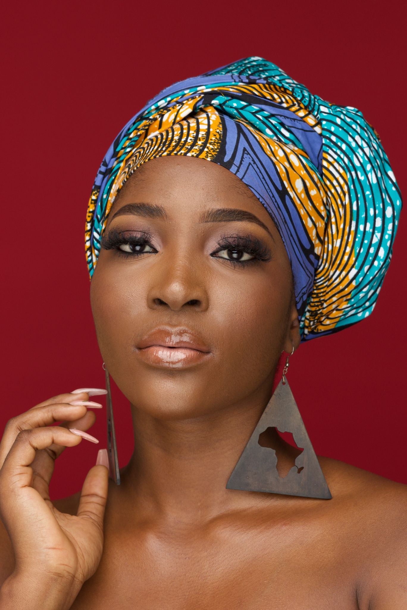 KANYI African Print Ankara Head Wrap