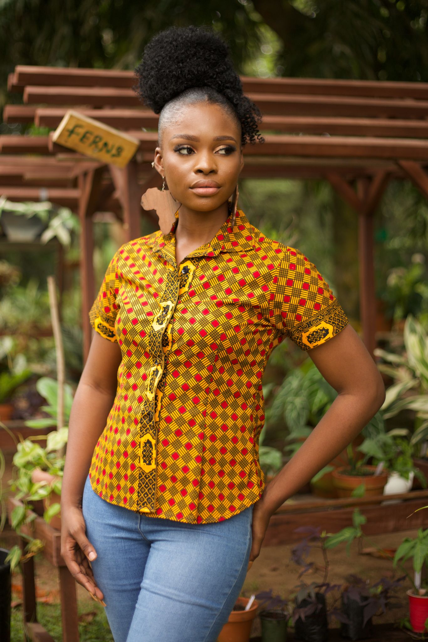 AYANDA African Print Ankara Shirt