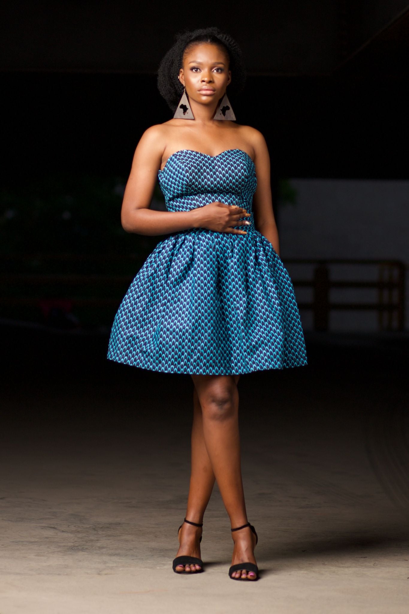 MOSI African Print Ankara Mini Skirt