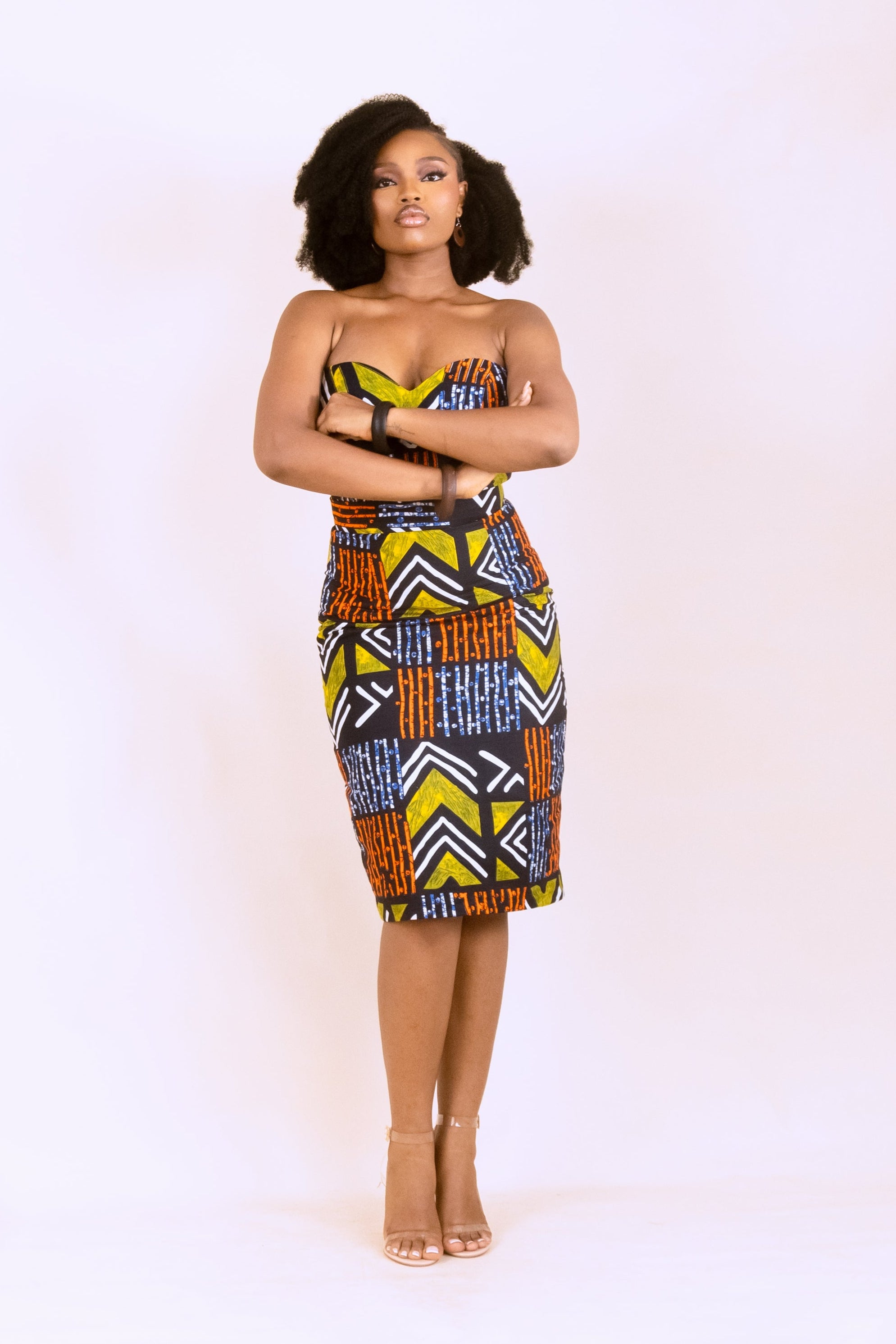 AKINA – Ankara African Print Tailored Pencil Skirt