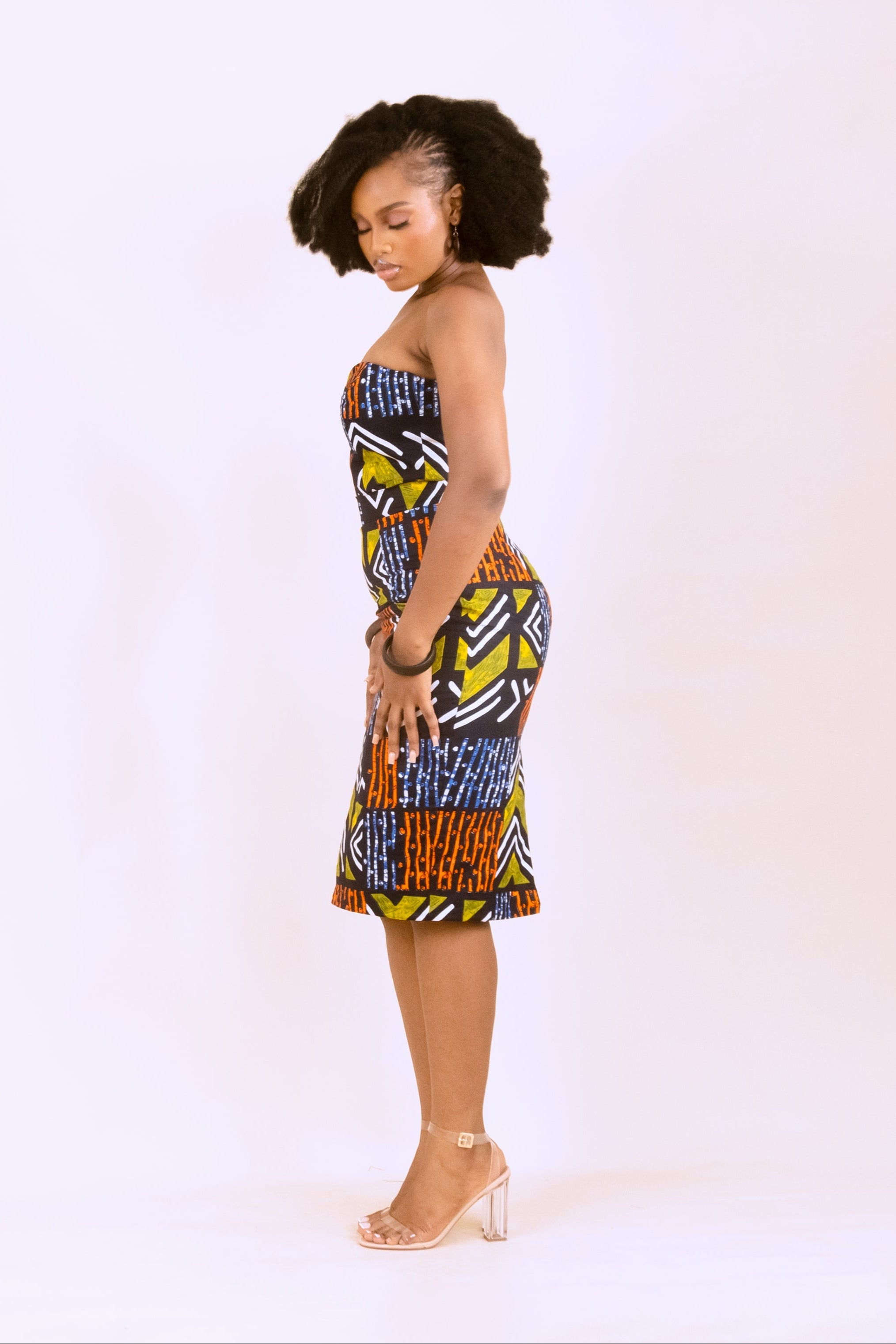 AKINA – Ankara African Print Tailored Pencil Skirt