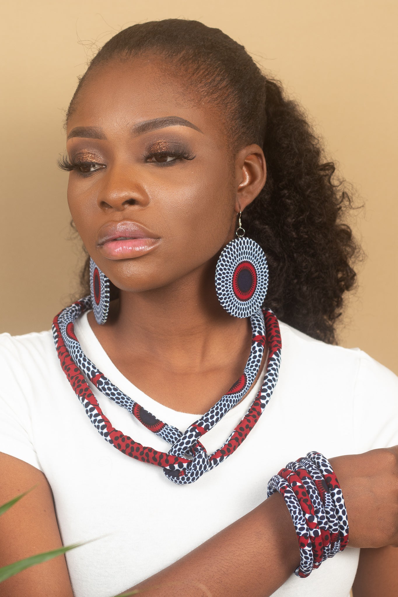 AKINYI African Print Necklace