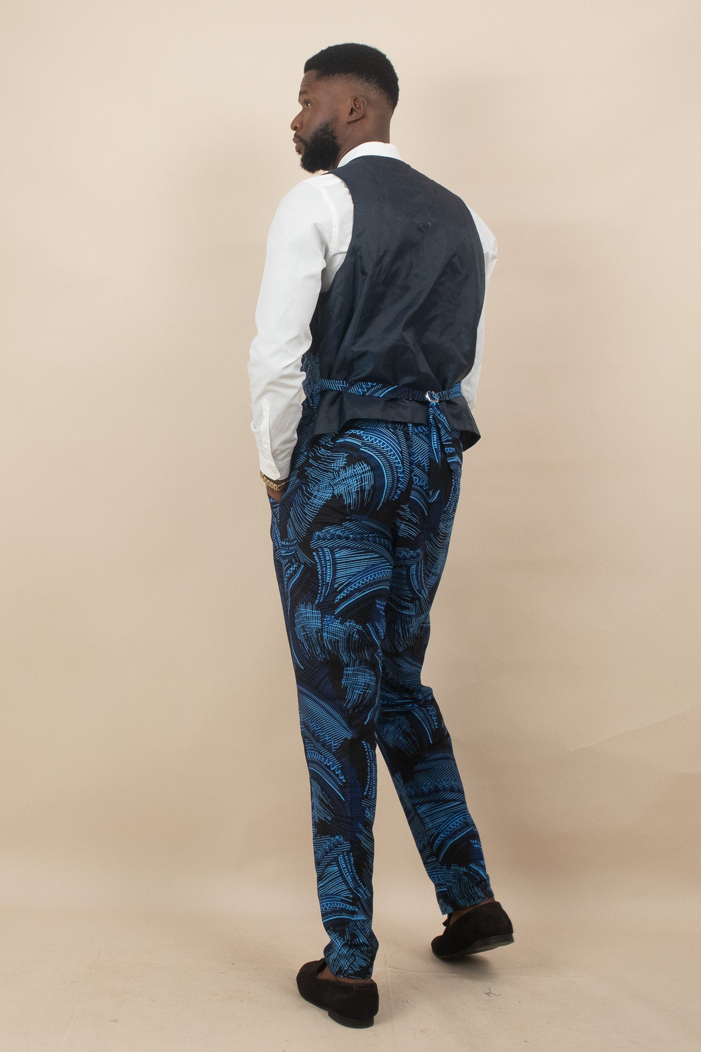 ALOHAN African Print Mens Waistcoat