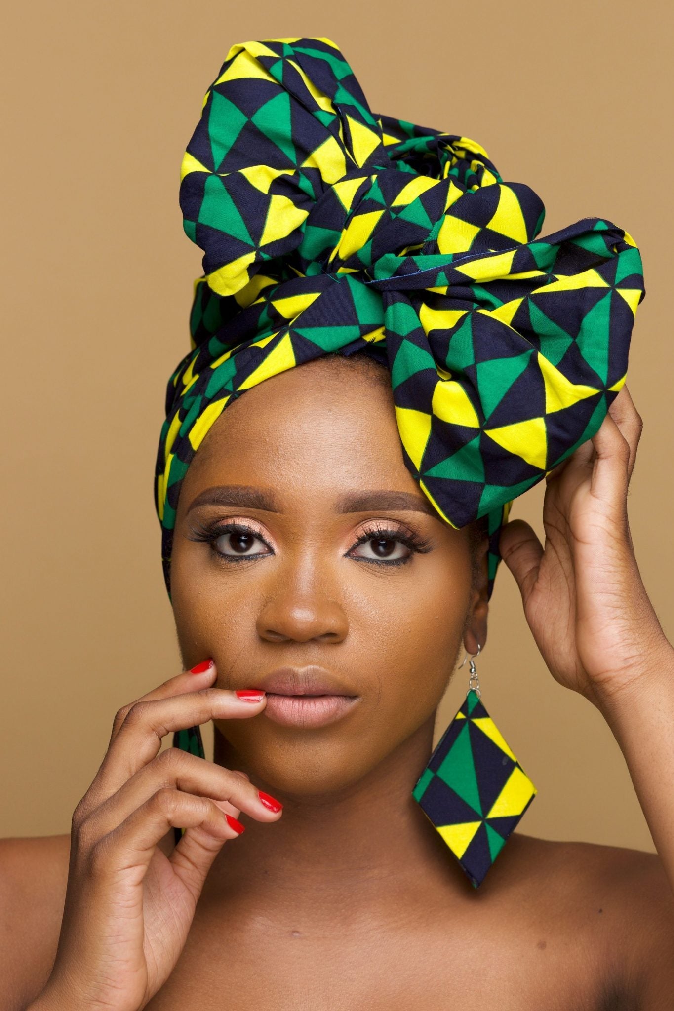 DINMA Ankara Head Wrap — African print head wrap by Naborhi