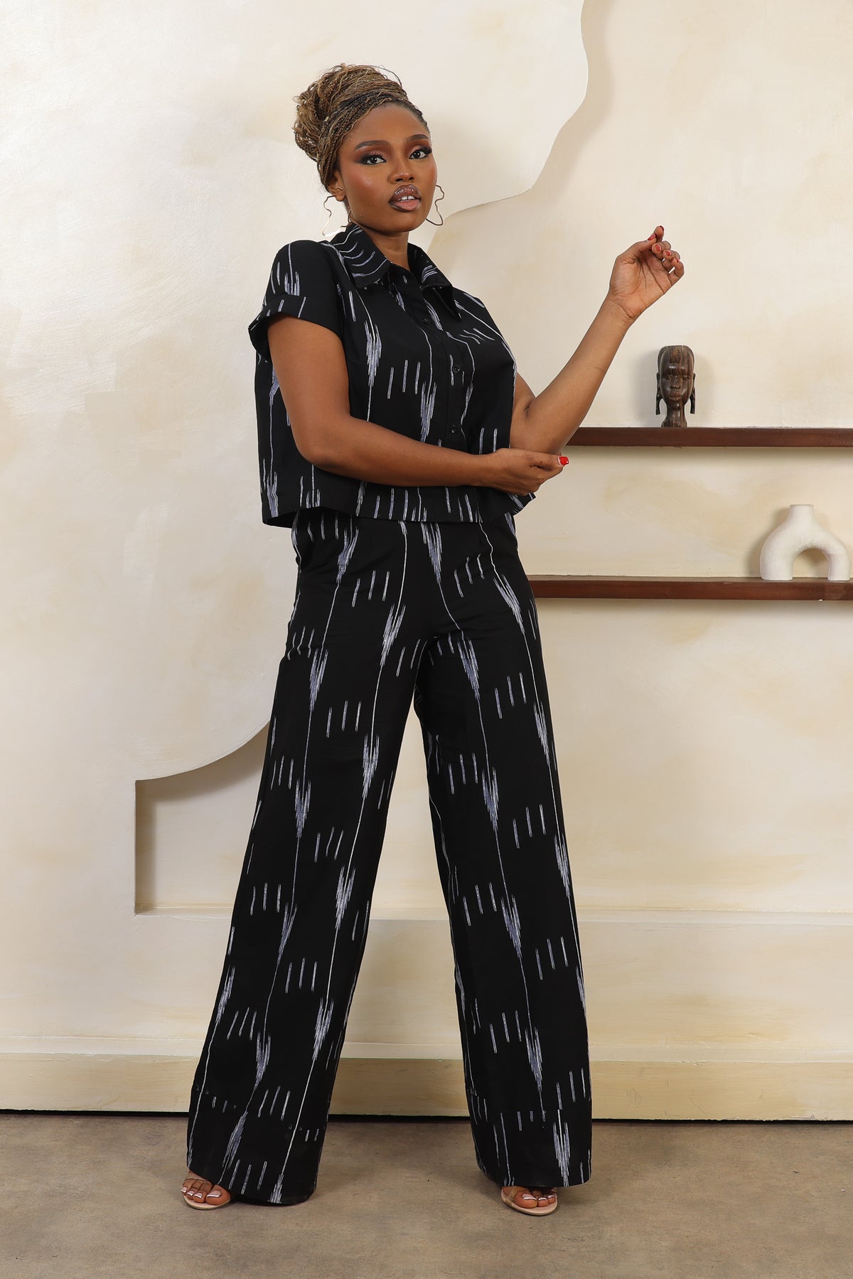 ARA Ikat Palazzo Trousers - Women