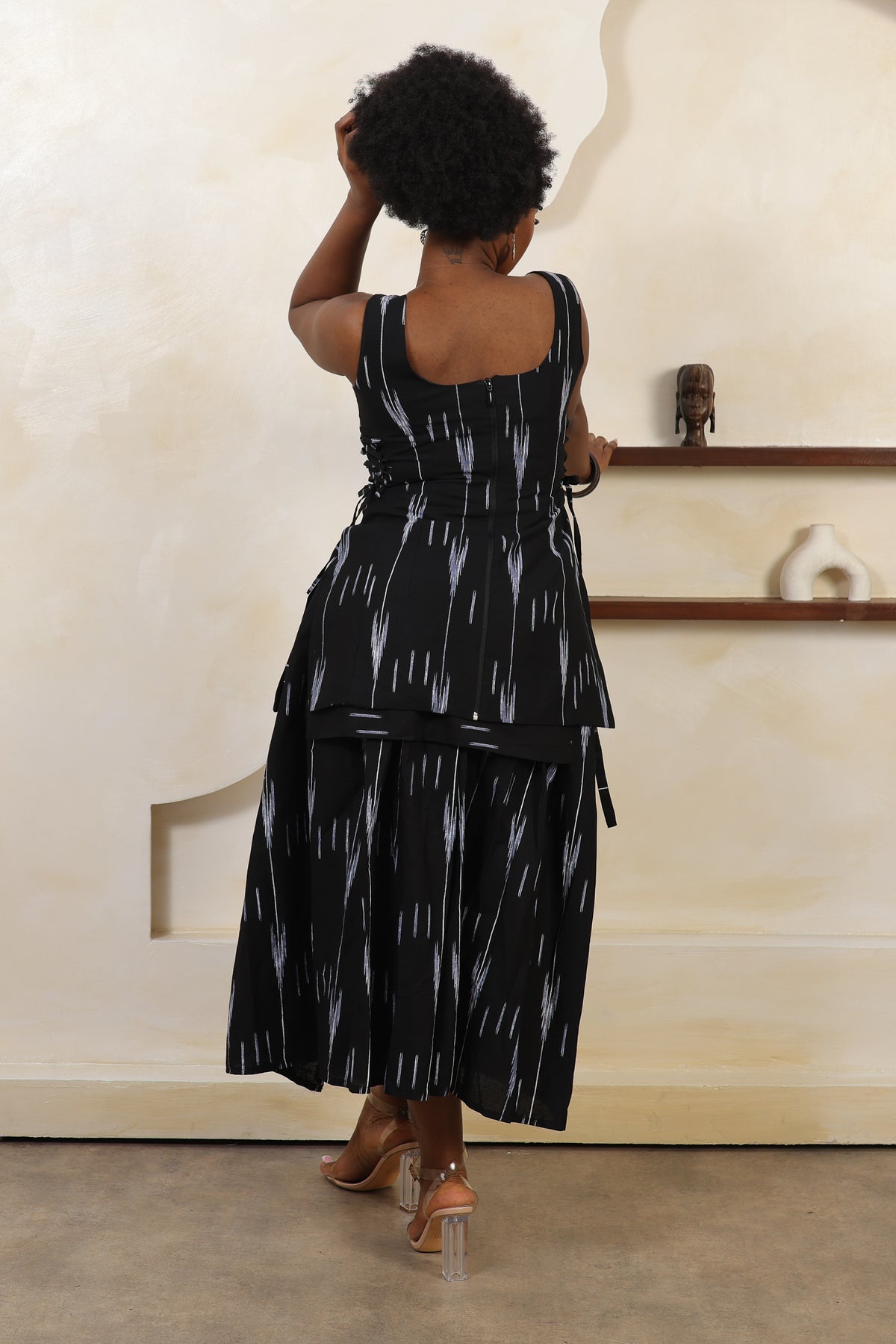 ARA Ikat Sculpted Side-Tie Top - Women