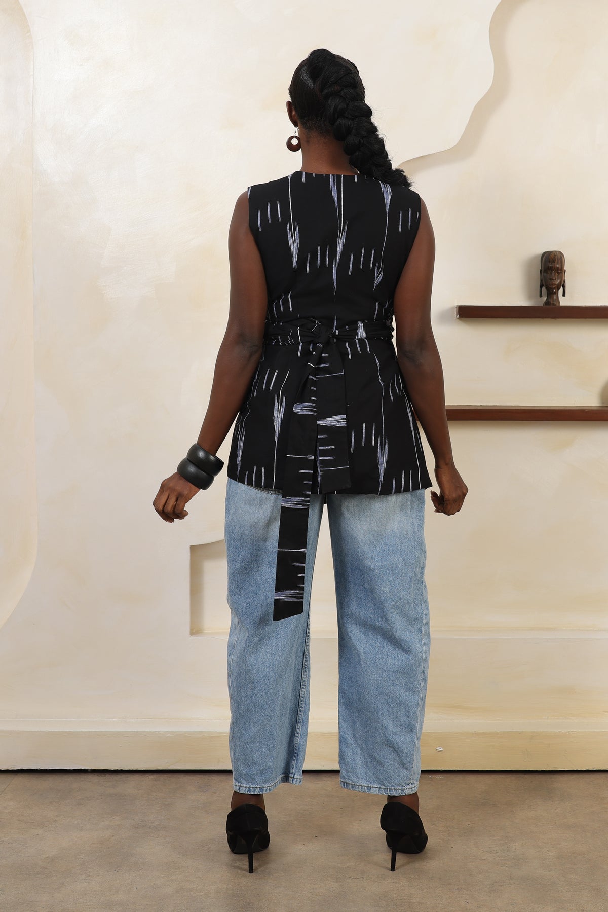ARA Ikat Wrap Waistcoat - Women