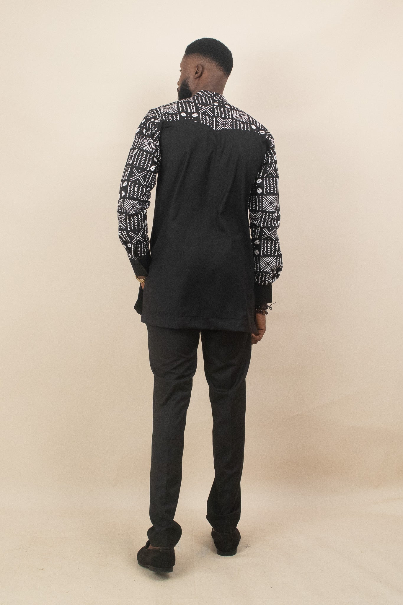 ARIYO African Print Suit Black