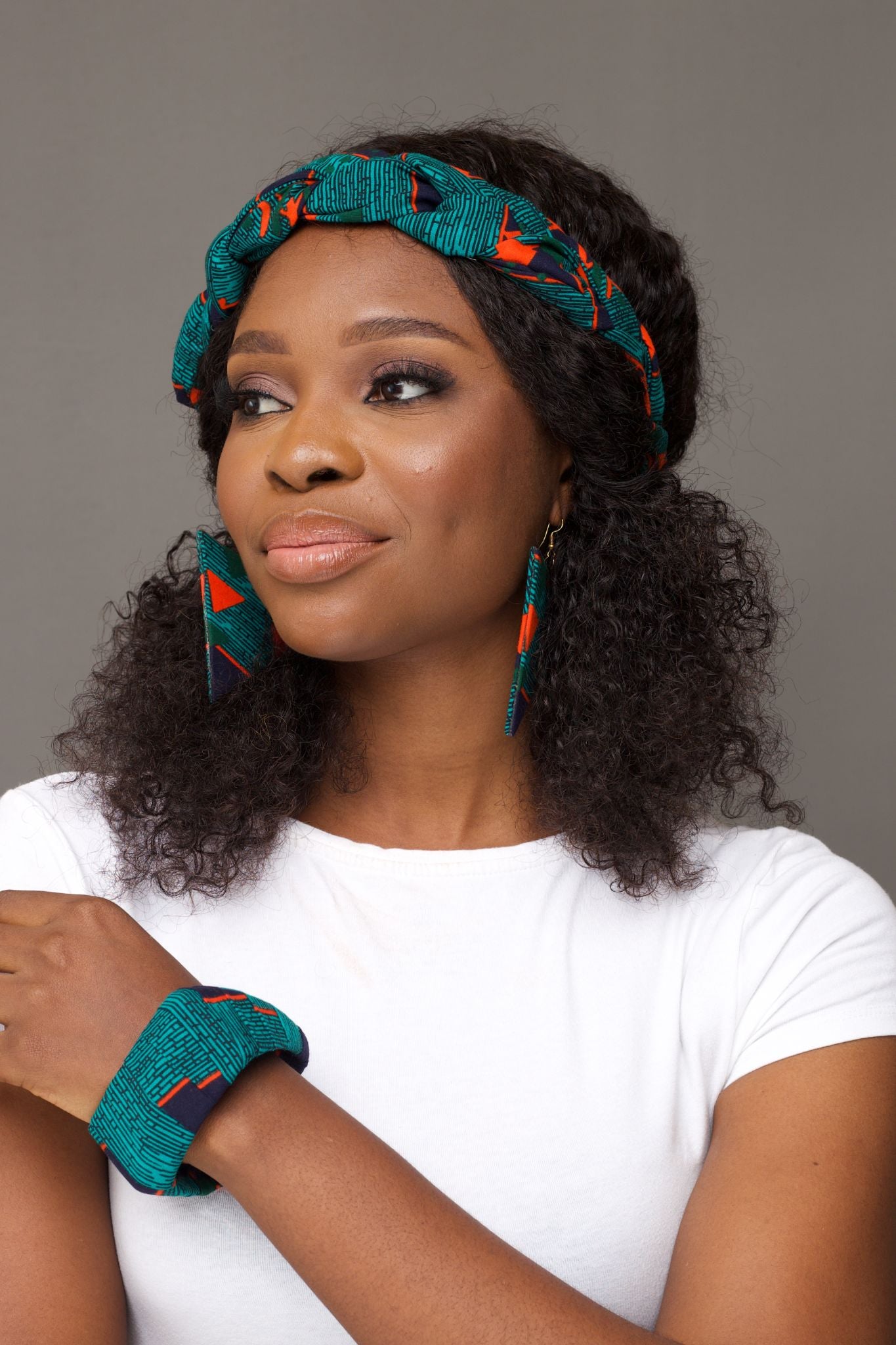 TELAZA African Print Ankara Bangle Set