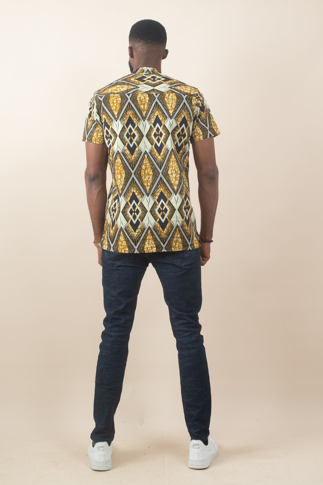 DABIRA African Print Ankara Short Sleeve Shirt