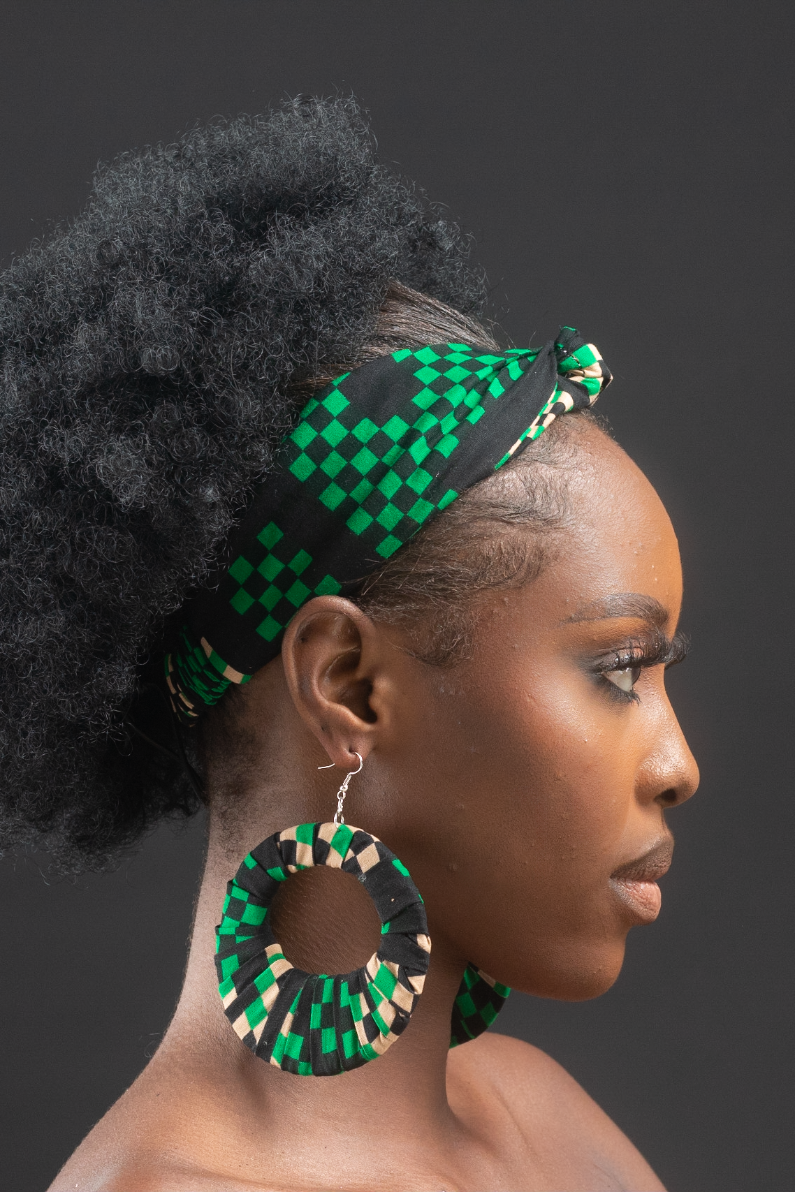 ENAN African Print Ankara Hoop Earrings