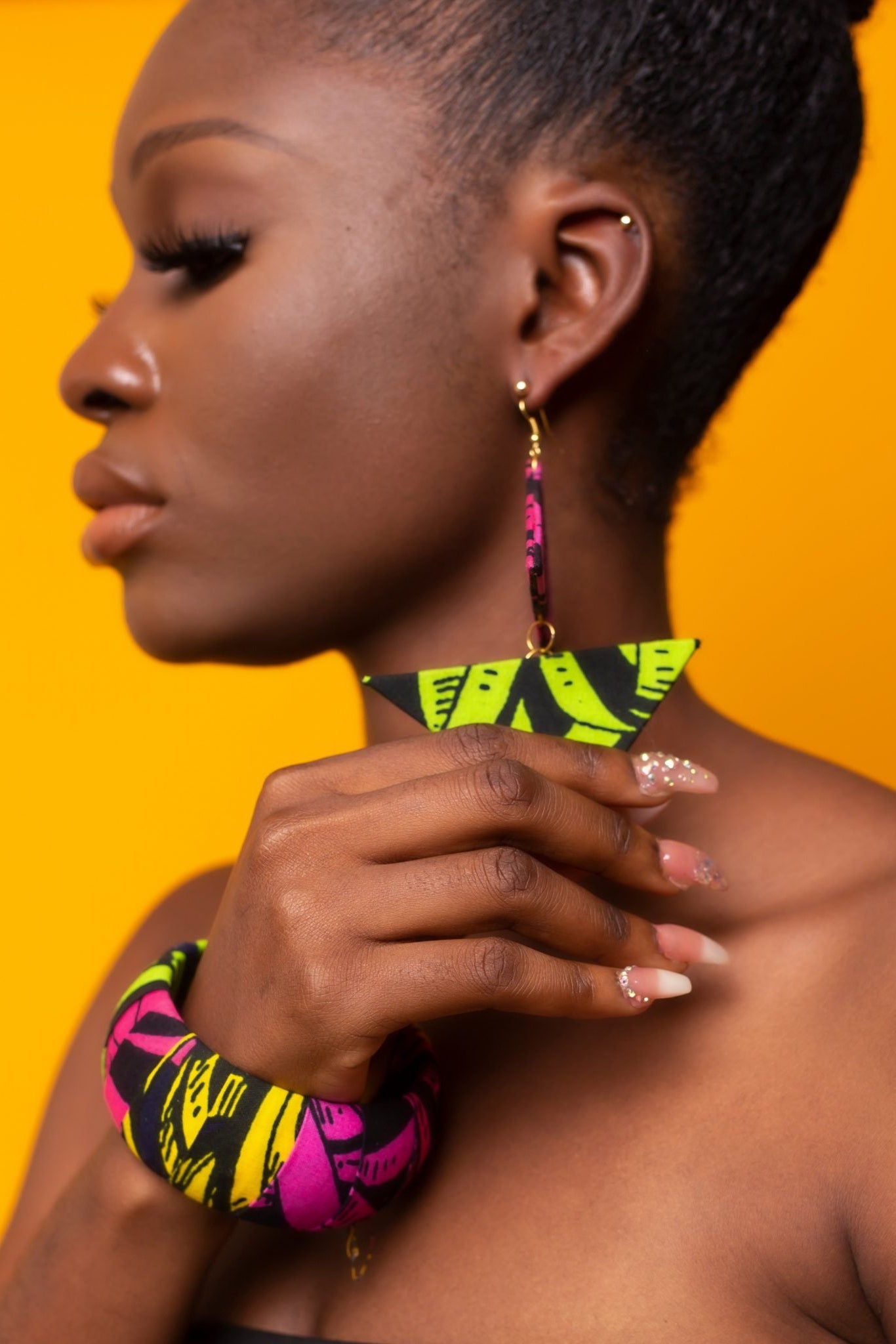 FAIKA Ankara Bangle Set — African print bangle by Naborhi