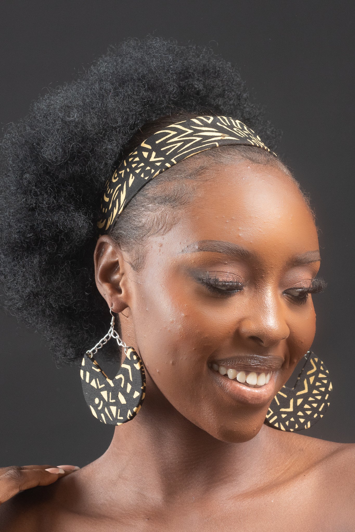 GBEMI African Print Ankara Chain Earrings
