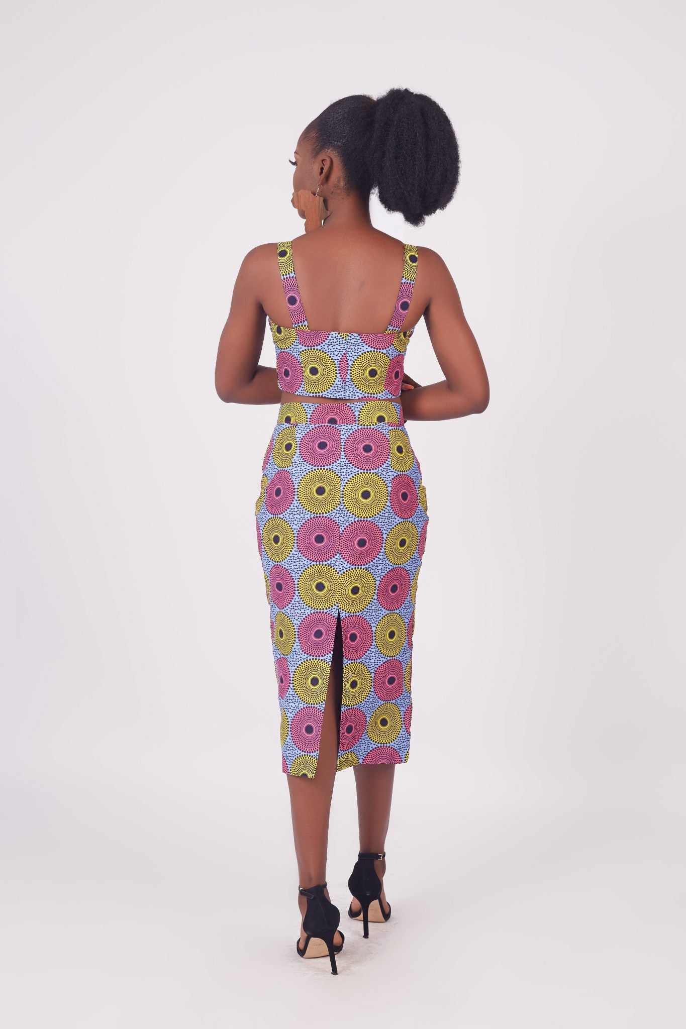 JAITA African Print Ankara Crop Top with Zip Front