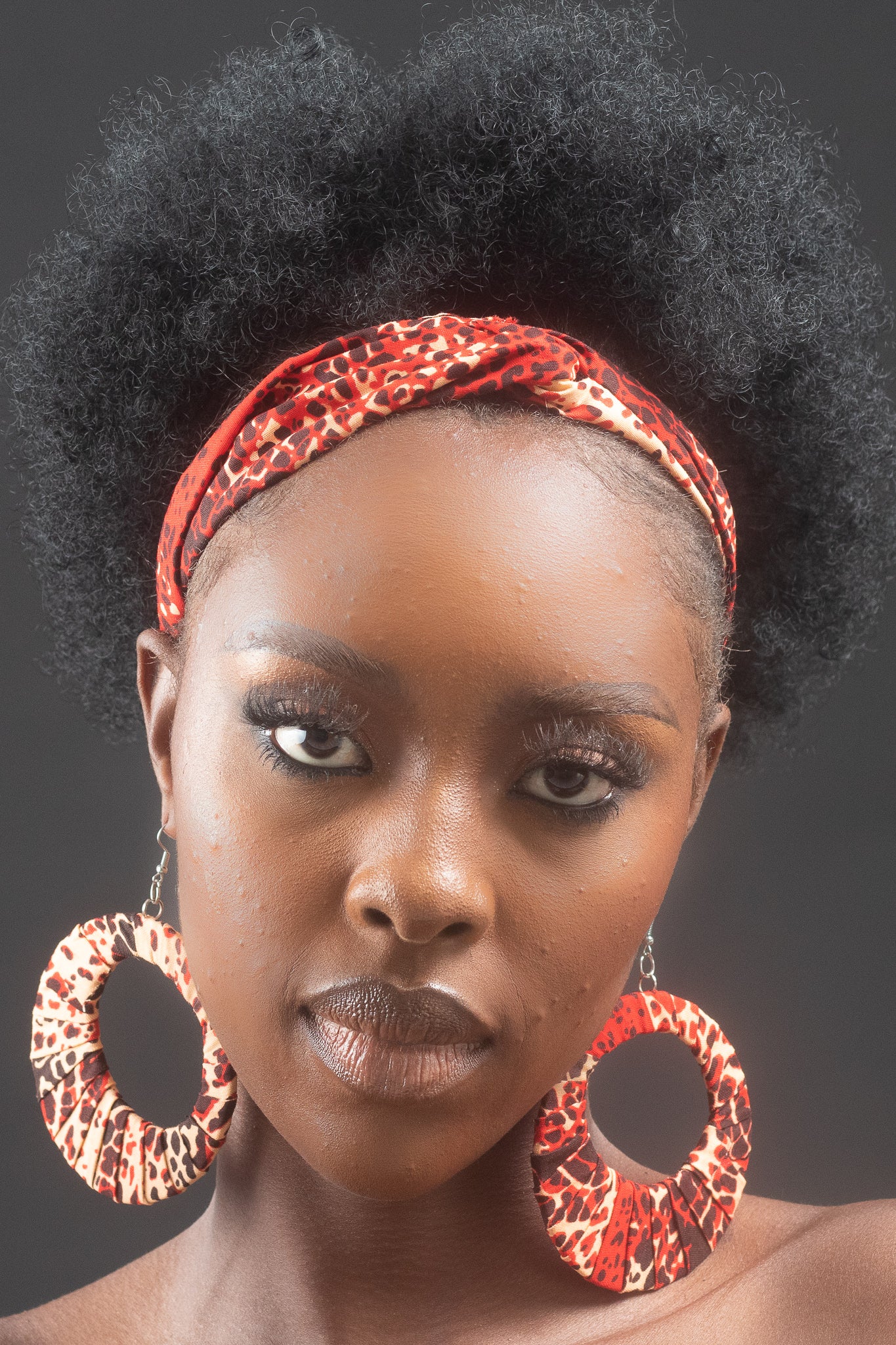 KABILI African Print Ankara Hoop Earrings