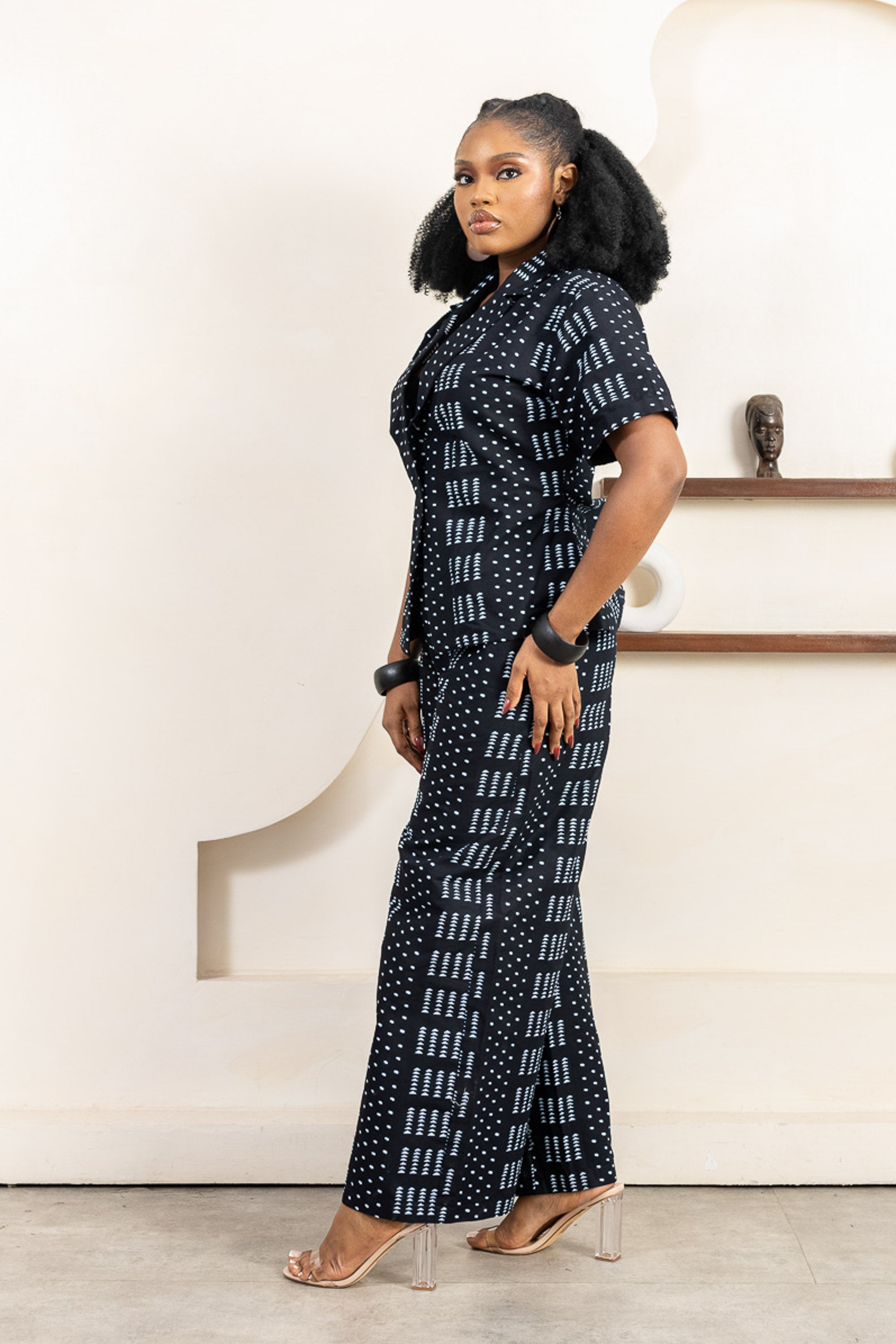 KELE Ankara Shirt Jacket - Women in ankara print, handcrafted in Nigeria by Naborhi