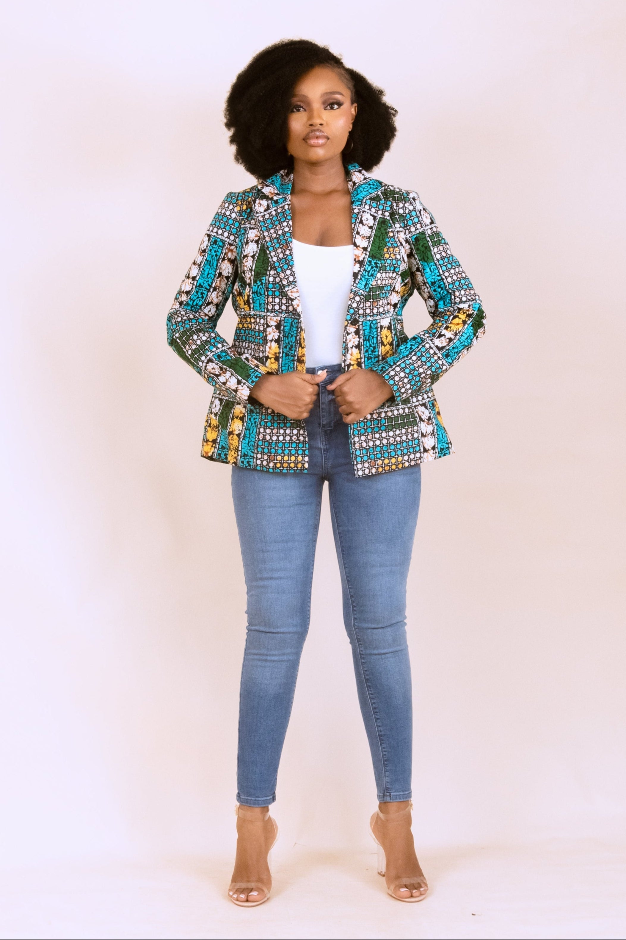 MAKEDA – Ankara African Print Tailored Blazer