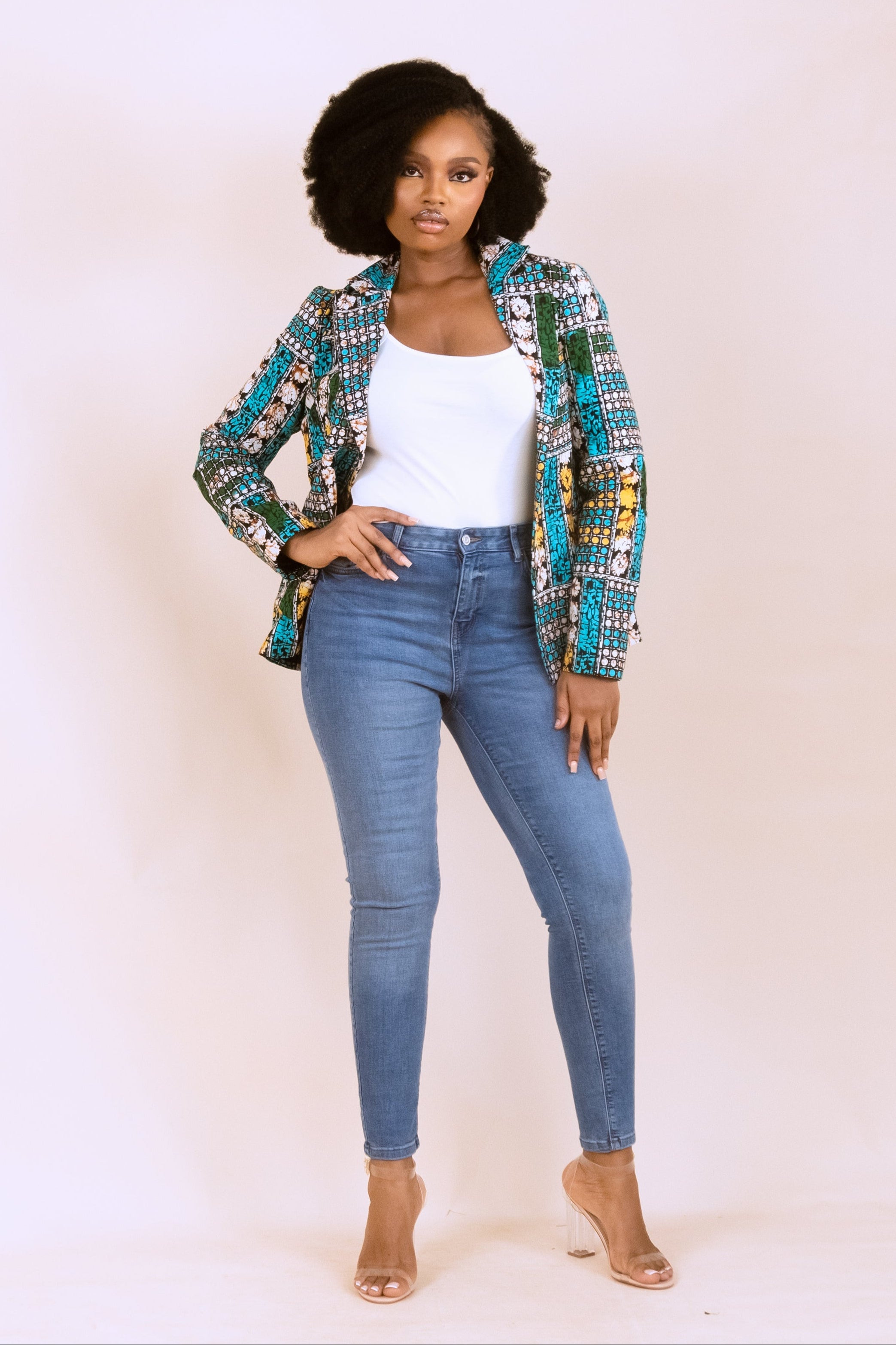 MAKEDA – Ankara African Print Tailored Blazer