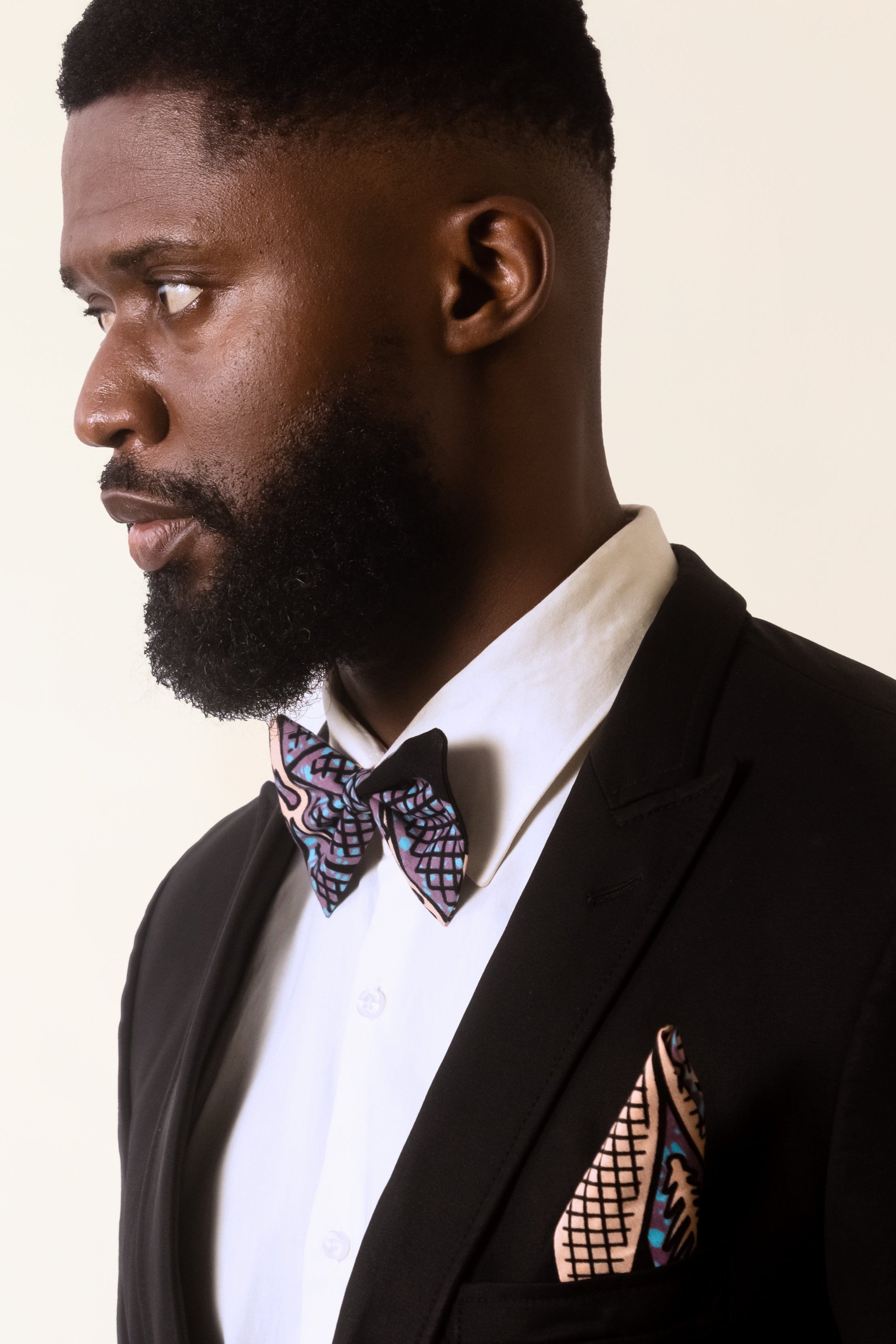 MBALI – Ankara African Print Mens Bow Tie