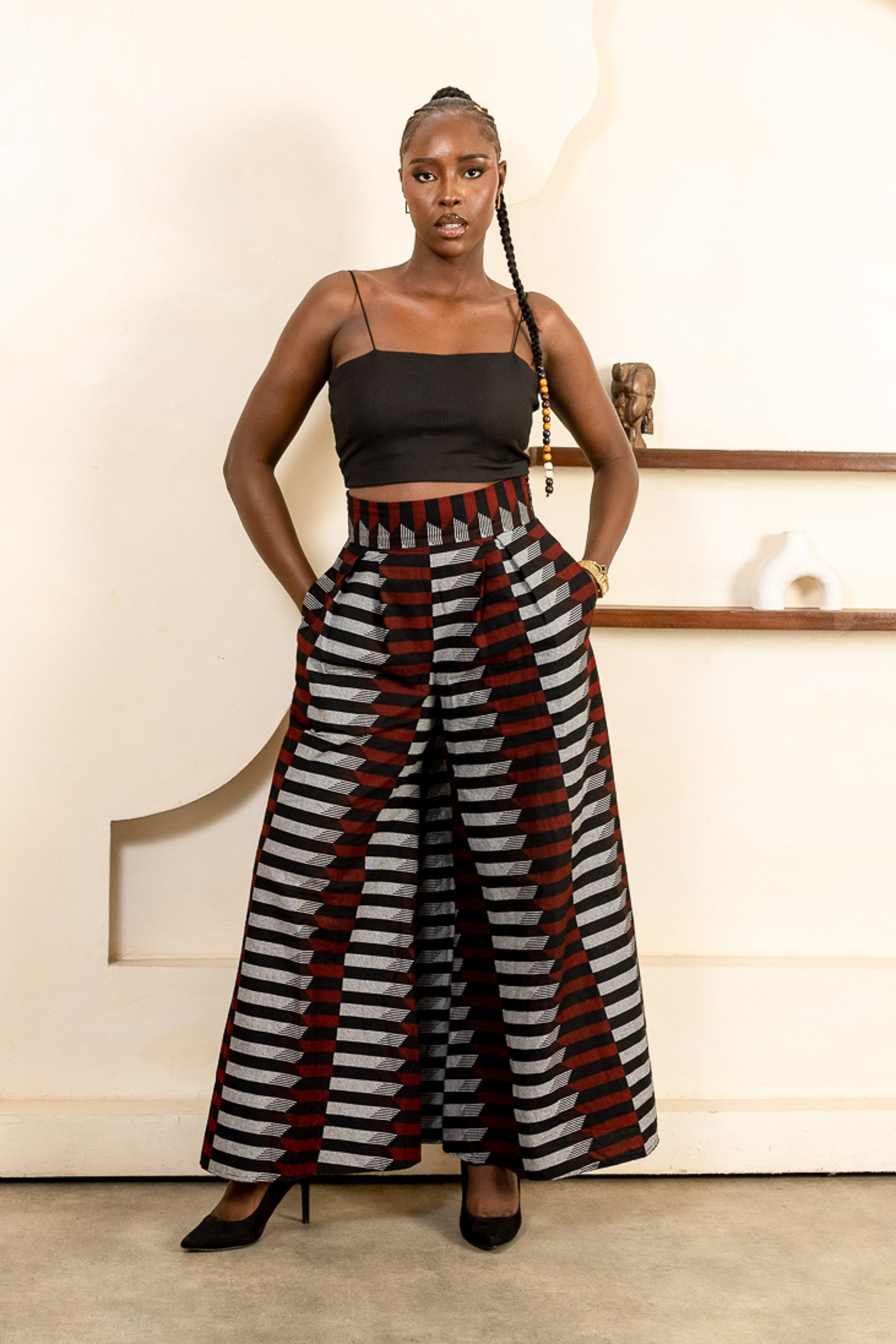 MOYA Ankara Palazzo Trousers - Women
