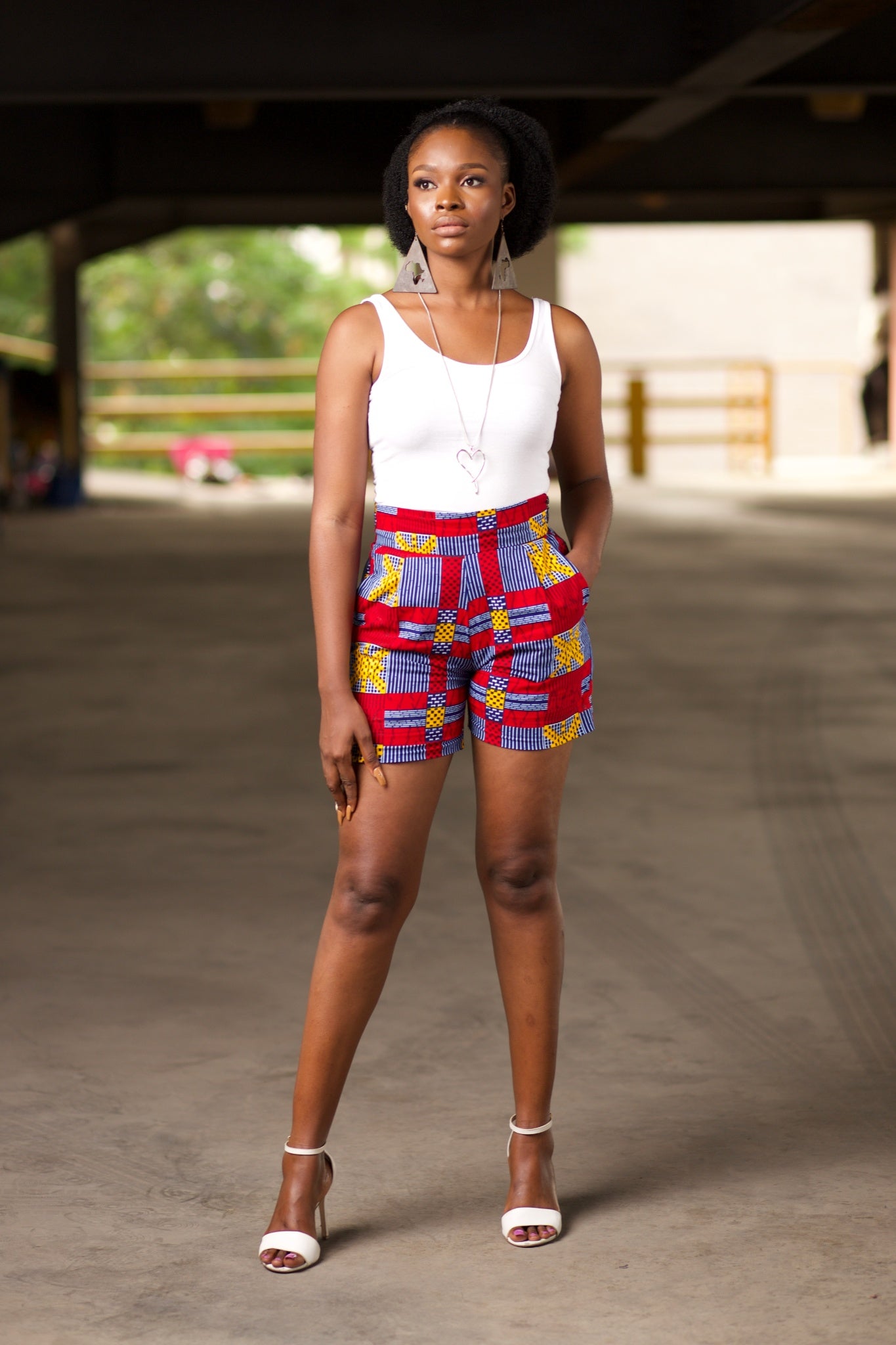 NAADE African Print Ankara Shorts
