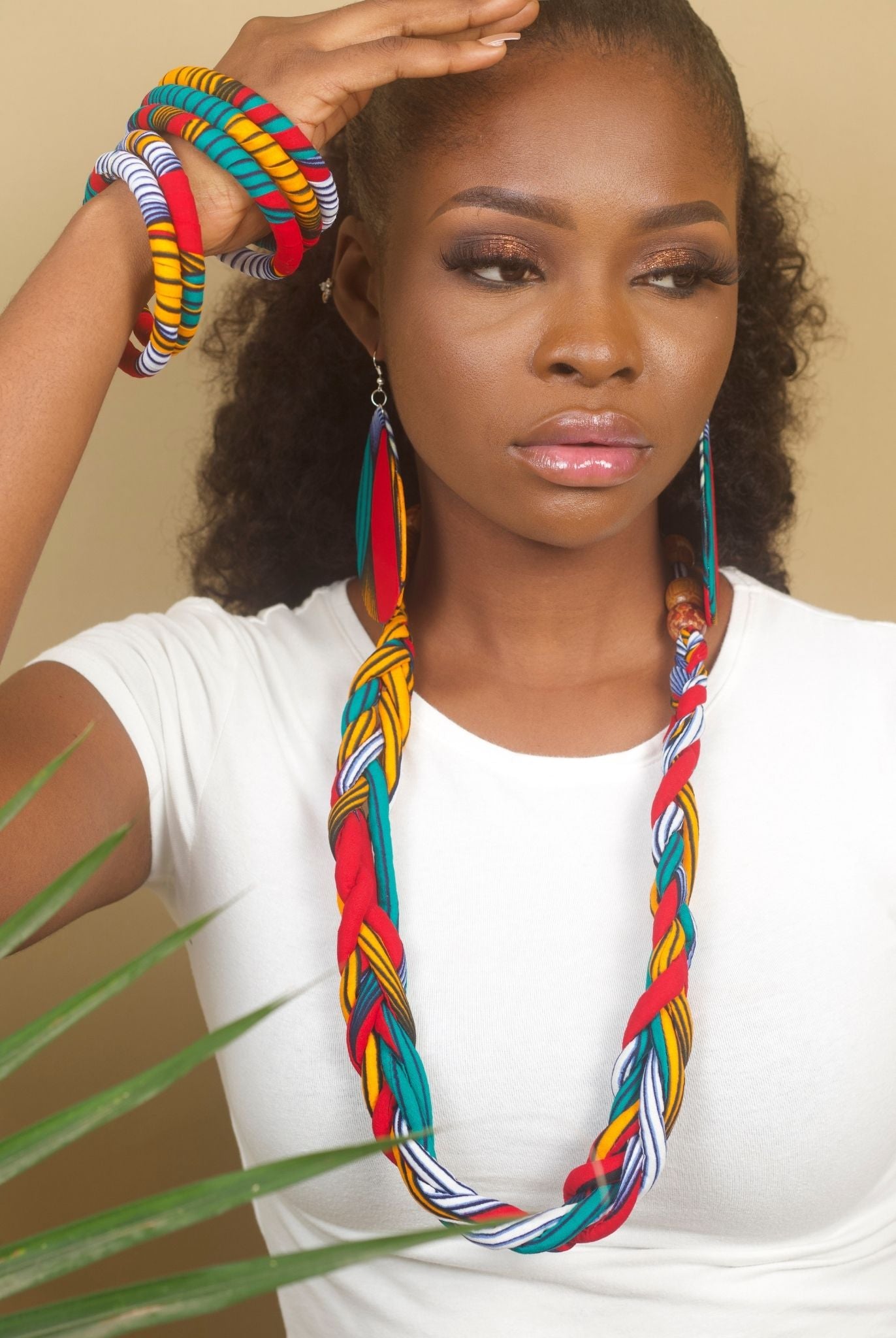 NZINGA African Print Ankara Teardrop Earrings