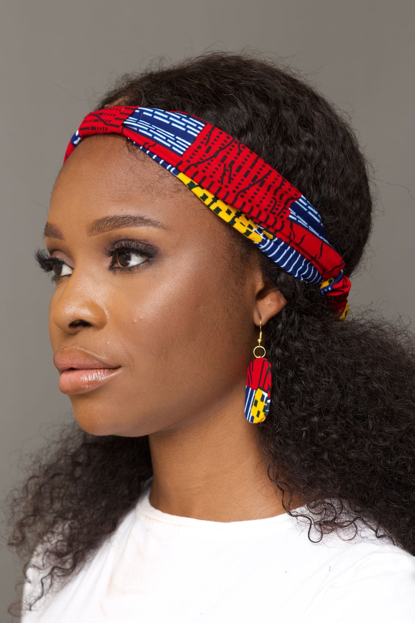 NAADE African Print Rectangle Earrings