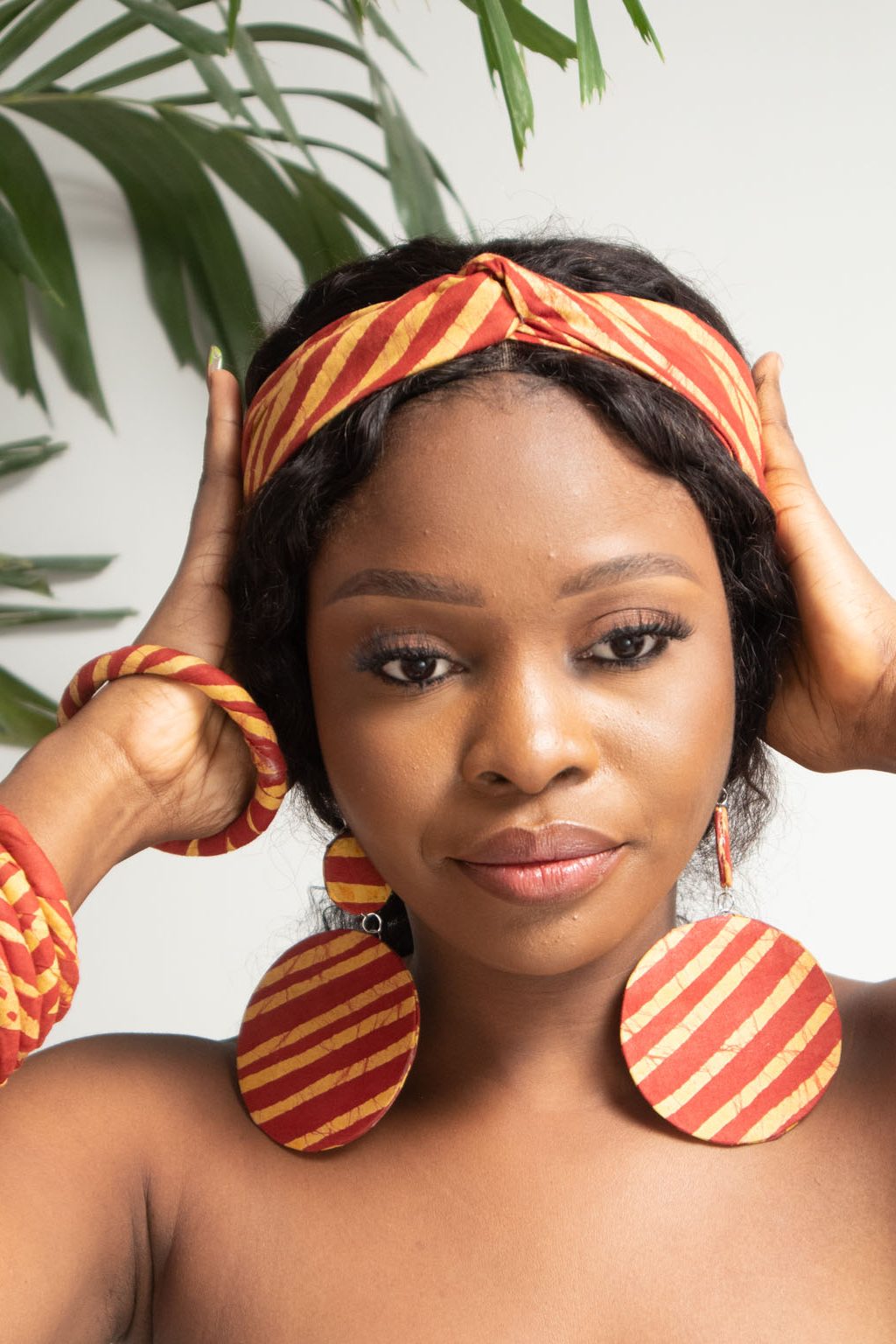OBIOMA Batik Hand Printed Twist Headband