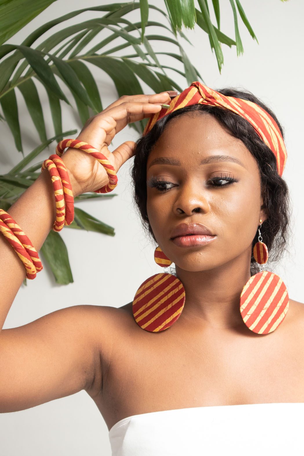 OBIOMA Batik Hand Printed Twist Headband