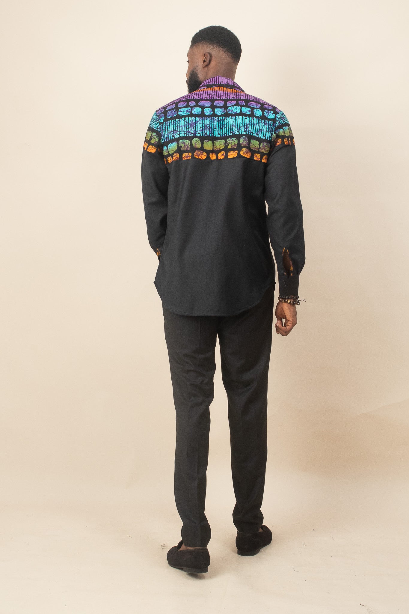 ODOSA African Print Ankara Mens Shirt