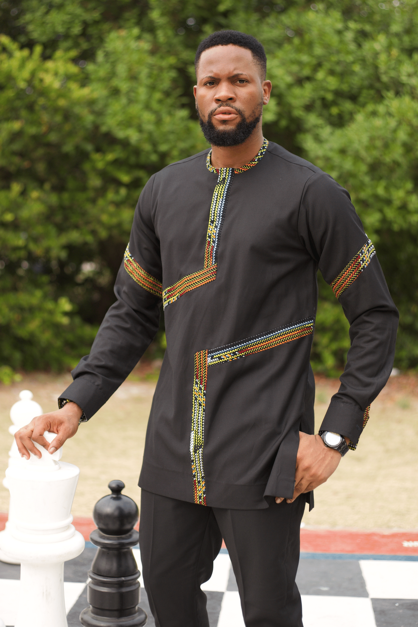 REHEMA African Suit, Black