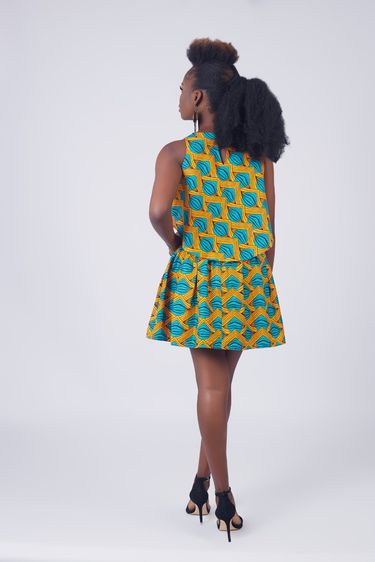 RADHIYA African Print Ankara Short Skirt