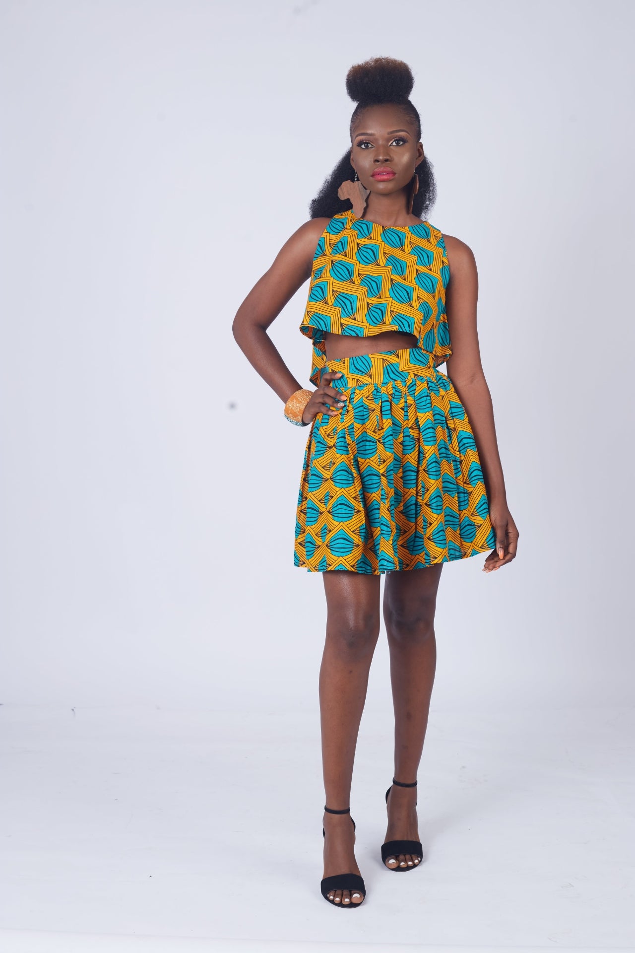 RADHIYA African Print Ankara Short Skirt