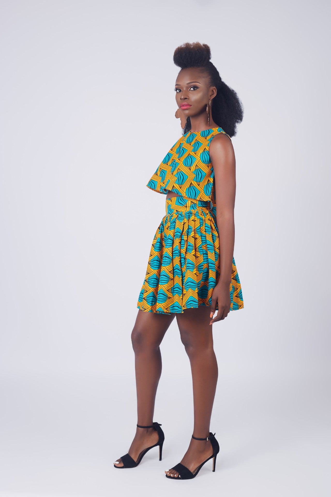RADHIYA African Print Ankara Short Skirt