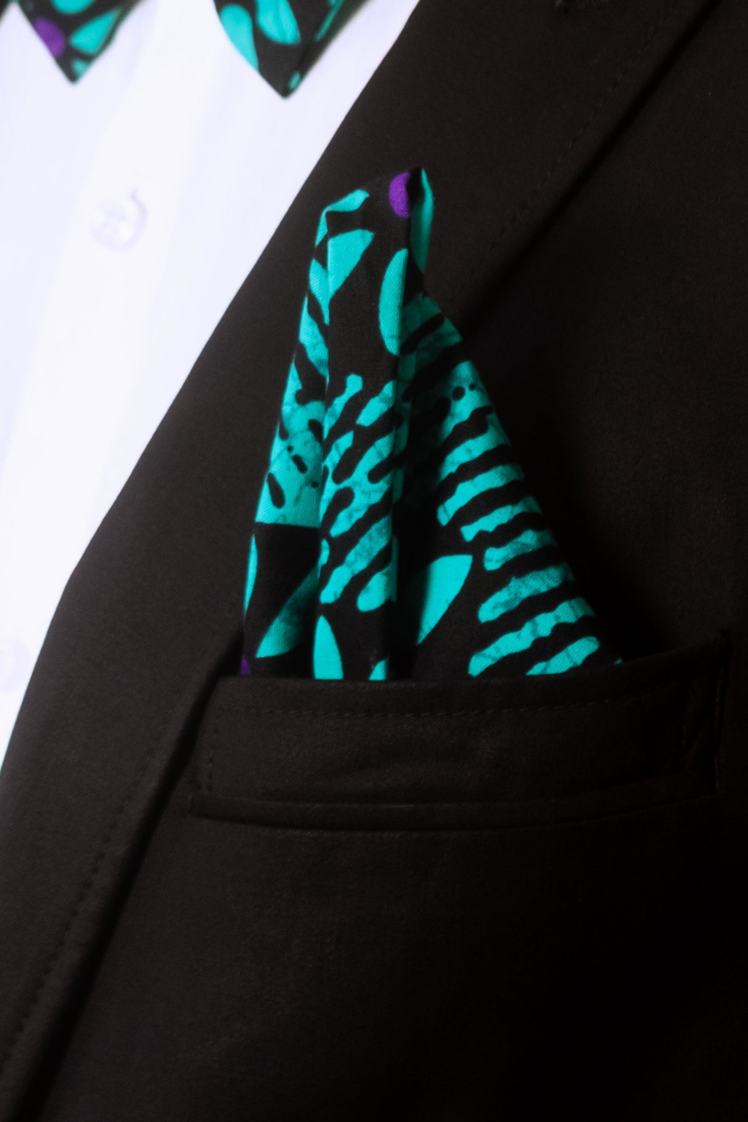 TAJI – Ankara African Print Mens Pocket Square