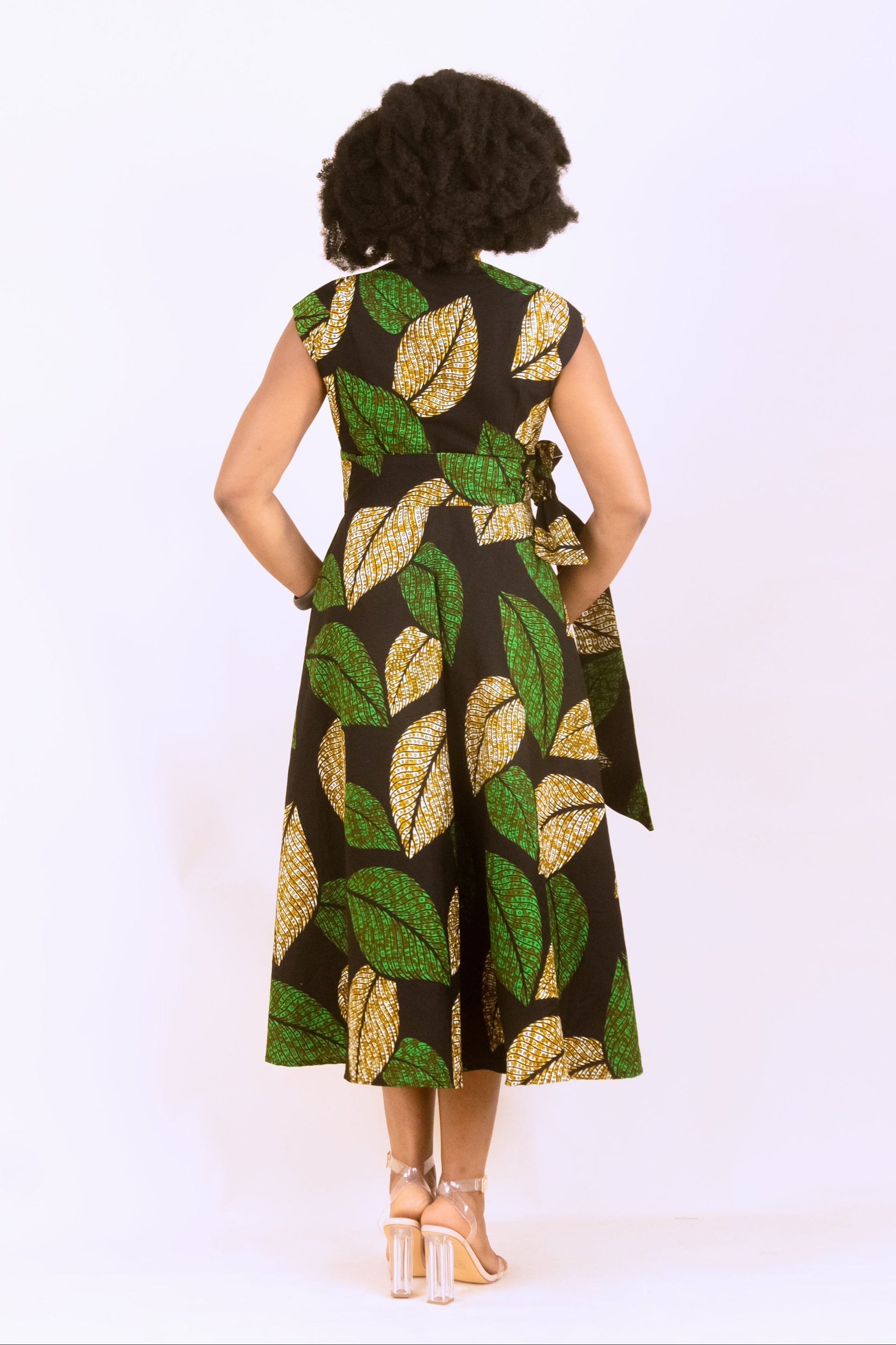 UZIMA – Ankara African Print Shirt Dress