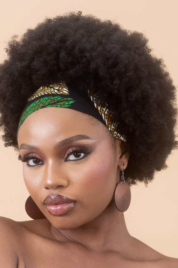 UZIMA – Ankara African Print Plain Headband