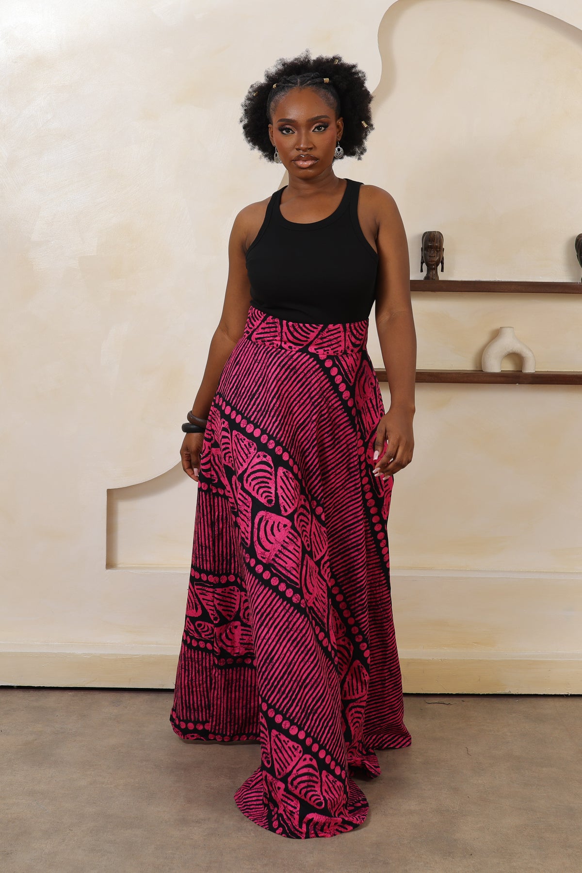 YINKA Flared Maxi Skirt - Women