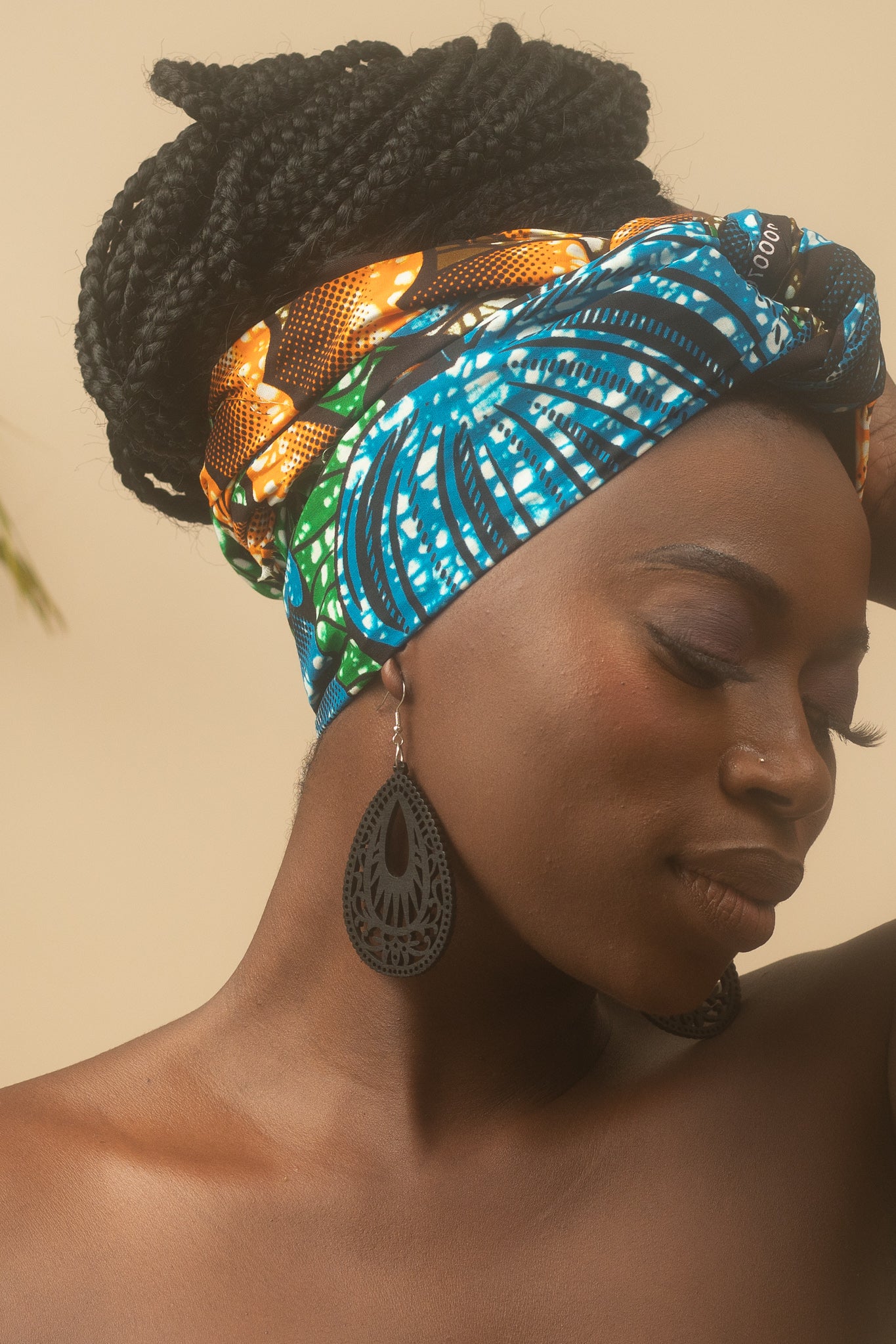 Zari African Print Ankara Head Wrap