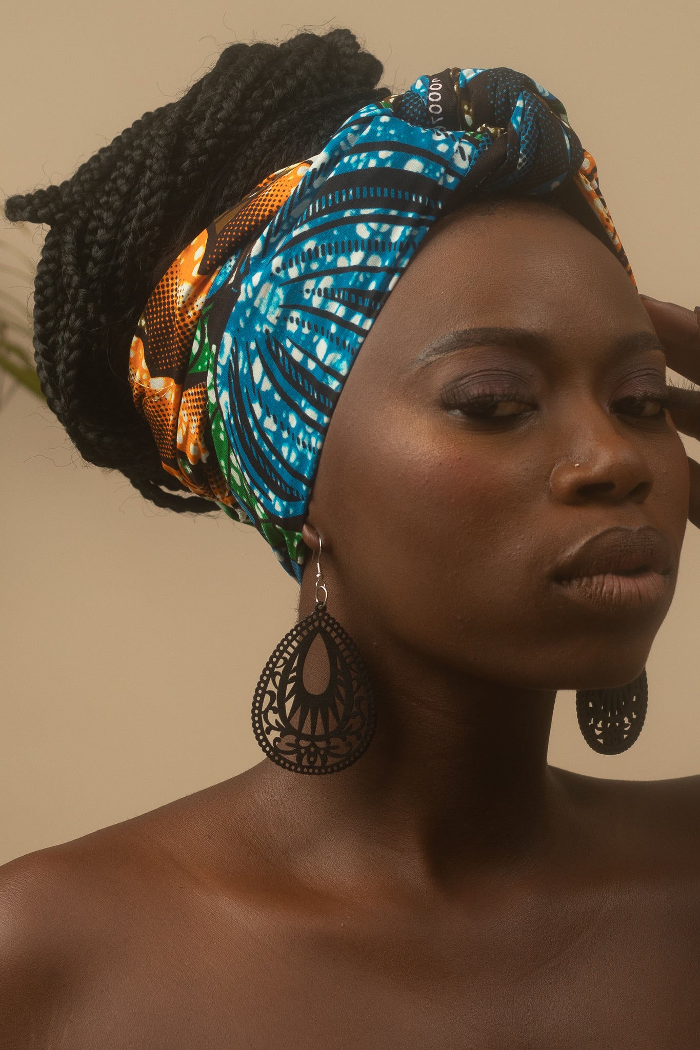 Zari African Print Ankara Head Wrap